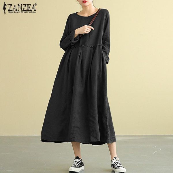 casual dresses zanzea women midi 2021 ladies vintage vestidos solid sundress spring autumn long sleeve robe femme plus size 5xl, Black;gray
casual dresses zanzea women midi 2021 ladies vintage vestidos solid sundress spring autumn long sleeve robe femme plus size 5xl, Black;gray