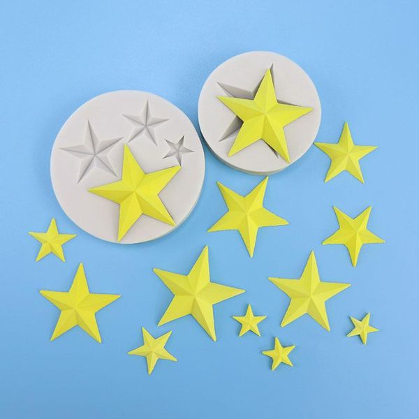 craft tools diy 4 five-pointed star fondant silicone mold chocolate cake decoration factory wholesale shape
craft tools diy 4 five-pointed star fondant silicone mold chocolate cake decoration factory wholesale shape
