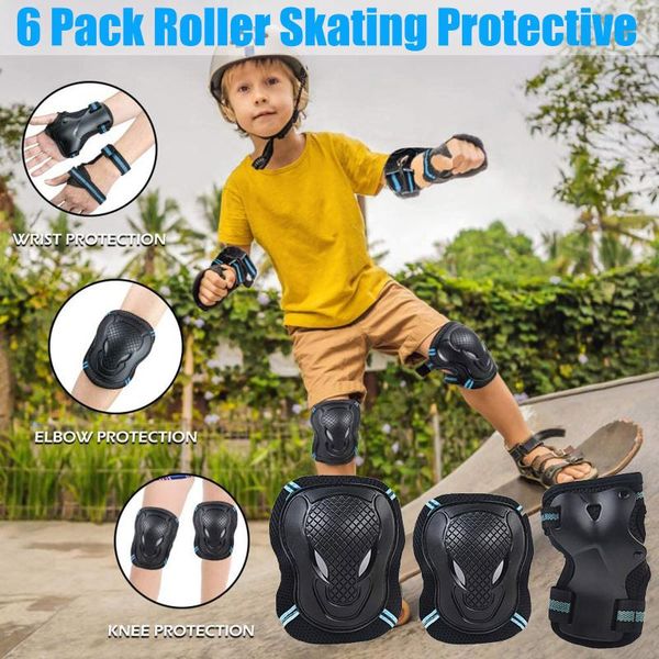 roller skating protective gear kids adults wrist guard riding knee protector set safety material sports 6 pack f elbow & pads, Black;gray
roller skating protective gear kids adults wrist guard riding knee protector set safety material sports 6 pack f elbow & pads, Black;gray