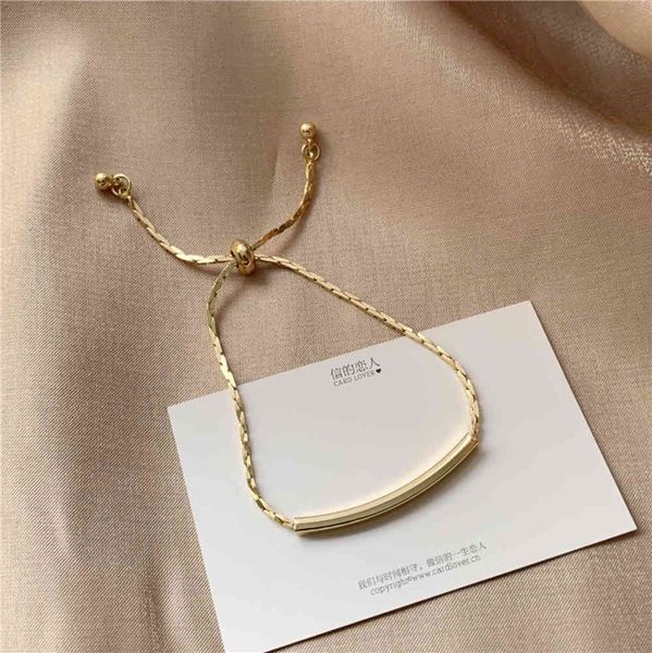 bracelet and ins niche one adjustable bracelet female student simple versatile girlfriends h694, Golden;silver
bracelet and ins niche one adjustable bracelet female student simple versatile girlfriends h694, Golden;silver