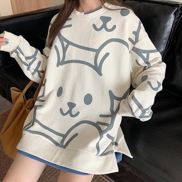 women's hoodies & sweatshirts autumn harajuku women fake 2 pieces cartoon rat print kawaii casual long sleeve sweatshirt teenagers fash, Black
women's hoodies & sweatshirts autumn harajuku women fake 2 pieces cartoon rat print kawaii casual long sleeve sweatshirt teenagers fash, Black
