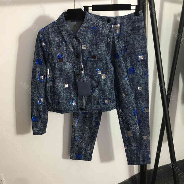 2021ss fashion women denim jacket coat pants set brand two picee suit embroidery winter designer clothes womens brand logo lapel coats whole, White
2021ss fashion women denim jacket coat pants set brand two picee suit embroidery winter designer clothes womens brand logo lapel coats whole, White