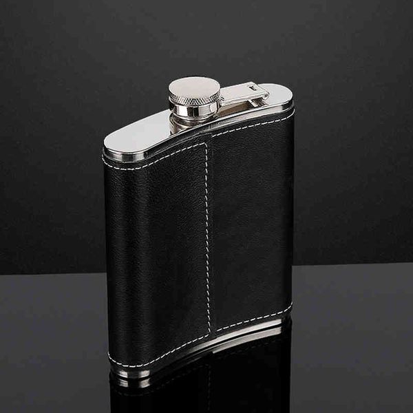 7oz 8oz portable pocket stainless steel hip flask flagon whiskey wine pot pu leather cover alcohol bottle travel tour drinkware screw cap jy
7oz 8oz portable pocket stainless steel hip flask flagon whiskey wine pot pu leather cover alcohol bottle travel tour drinkware screw cap jy