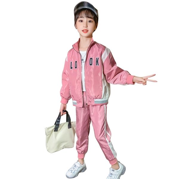 children clothes jacket + pants girl patchwork tracksuit for spring autumn children's sport 210528, White
children clothes jacket + pants girl patchwork tracksuit for spring autumn children's sport 210528, White