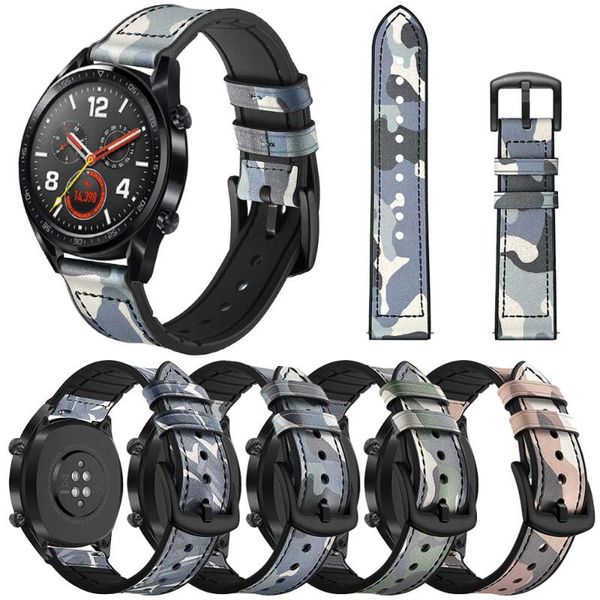 watch bands 22mm camouflage silicone leather strap for huawei gt/2 pro wrist band samsung galaxy 46mm/gear s3 bracelet, Black;brown
watch bands 22mm camouflage silicone leather strap for huawei gt/2 pro wrist band samsung galaxy 46mm/gear s3 bracelet, Black;brown