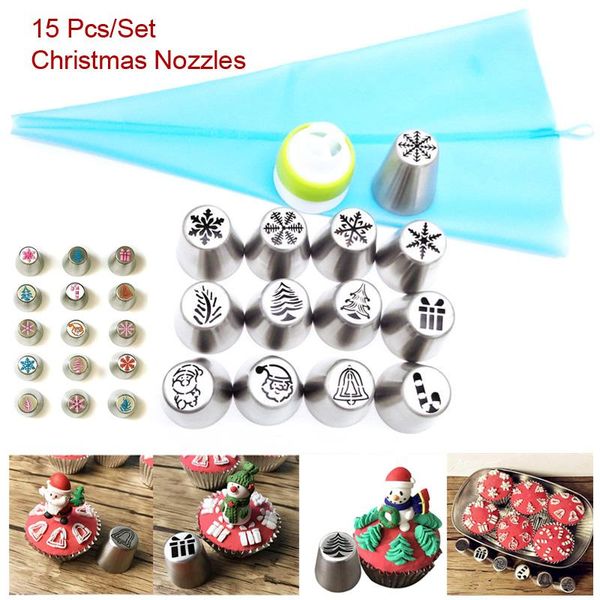 pcs christmas nozzles russian icing piping tips design for cakes cupcakes cookies - decoration pastry baking tools &
pcs christmas nozzles russian icing piping tips design for cakes cupcakes cookies - decoration pastry baking tools &