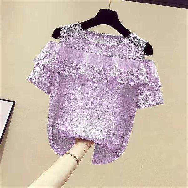 spring summer style lace womens blouses off shoulder embroidery ruffles short sleeve casual dd8614, White
spring summer style lace womens blouses off shoulder embroidery ruffles short sleeve casual dd8614, White
