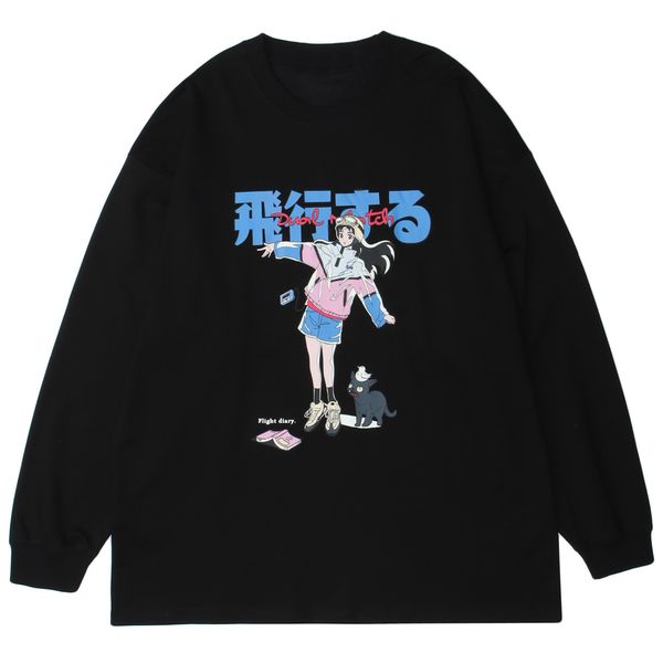 men's sweaters lancible hip men hoodies sweater streetwear from the cartoons of girl japanese cat pilot kanji casual graphic harajuku c, White;black
men's sweaters lancible hip men hoodies sweater streetwear from the cartoons of girl japanese cat pilot kanji casual graphic harajuku c, White;black