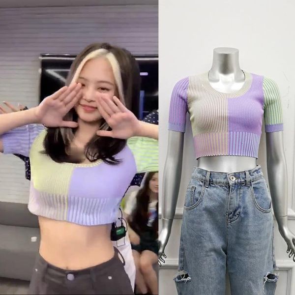 women's t-shirt kpop korean celebrity splice color t shirt women knit short sleeves tee high elastic o-neck female slim tshirt, White
women's t-shirt kpop korean celebrity splice color t shirt women knit short sleeves tee high elastic o-neck female slim tshirt, White