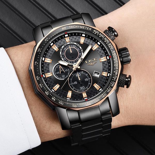 wristwatches quartz serise lige fashion mens watches all steel big dial clock male military waterproof sport watch for men, Slivery;brown
wristwatches quartz serise lige fashion mens watches all steel big dial clock male military waterproof sport watch for men, Slivery;brown