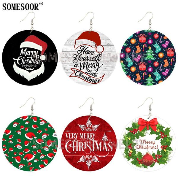 christmas gifts santa claus tree hat wooden both sides printing dangle earrings for women & chandelier, Silver
christmas gifts santa claus tree hat wooden both sides printing dangle earrings for women & chandelier, Silver