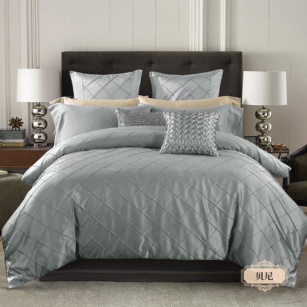 bedding sets 4/6 piece luxurious pinch pleat decorative pintuck comforter wrinkle quality, season highest set /king, all - resistant
bedding sets 4/6 piece luxurious pinch pleat decorative pintuck comforter wrinkle quality, season highest set /king, all - resistant