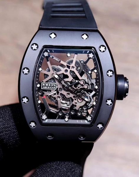 wristwatches white yellow rubber men watch sapphire automatic mechanical ceramic calendar skeleton black ceramica, Slivery;brown
wristwatches white yellow rubber men watch sapphire automatic mechanical ceramic calendar skeleton black ceramica, Slivery;brown