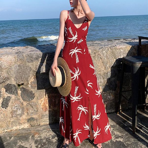 casual dresses long tropical beach dress runway maxi print burgundy women chiffon straps summer elegant boho party vacation, Black;gray
casual dresses long tropical beach dress runway maxi print burgundy women chiffon straps summer elegant boho party vacation, Black;gray