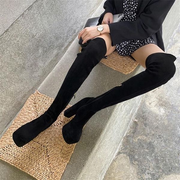boots autumn and winter high tube elastic round head thick heel hate sky knee black women's shoes
boots autumn and winter high tube elastic round head thick heel hate sky knee black women's shoes