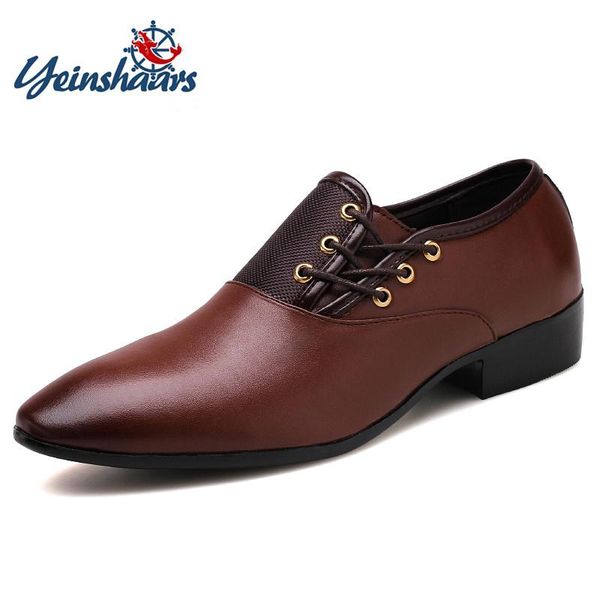 dress shoes yeinshaars spring fashion men oxfords male formal flat pointed toe england style business leather, Black
dress shoes yeinshaars spring fashion men oxfords male formal flat pointed toe england style business leather, Black