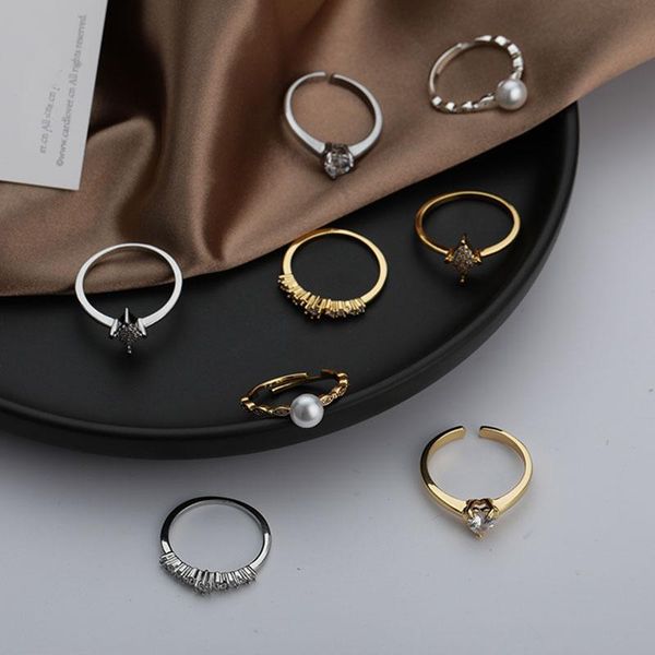 wedding rings luxury for wife vintage zircon baroque style pearl mujer charms aesthetic jewelry fashion korean femme gift, Slivery;golden
wedding rings luxury for wife vintage zircon baroque style pearl mujer charms aesthetic jewelry fashion korean femme gift, Slivery;golden