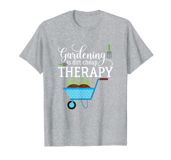 garden shirts gardening is dirt therapy plant lovers t, White;black 
garden shirts gardening is dirt therapy plant lovers t, White;black