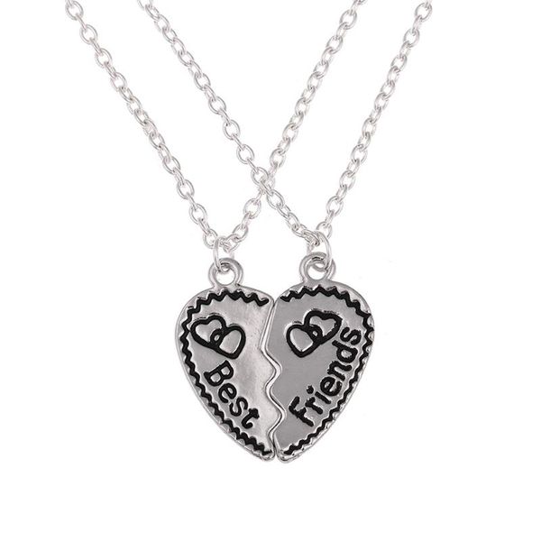 lureme choker necklace heart pendant friend friendship forever women men jewelry collares mujer 2pcs/set necklaces, Silver
lureme choker necklace heart pendant friend friendship forever women men jewelry collares mujer 2pcs/set necklaces, Silver