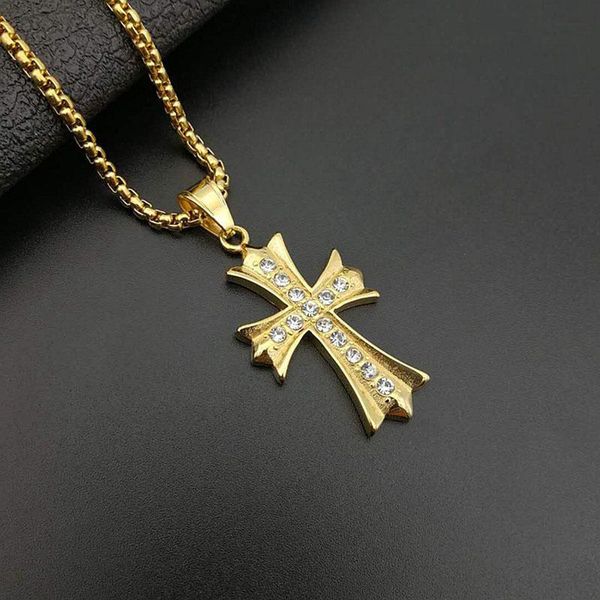 pendant necklaces hip hop necklace cz zircon paved stainless steel cross pendants for men rapper jewelry rope chain charm, Silver
pendant necklaces hip hop necklace cz zircon paved stainless steel cross pendants for men rapper jewelry rope chain charm, Silver