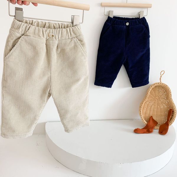 kids casual elastic waist pure cotton corduroy pants baby solid color plus velvet trousers boys and girls winter warm pants, Blue
kids casual elastic waist pure cotton corduroy pants baby solid color plus velvet trousers boys and girls winter warm pants, Blue