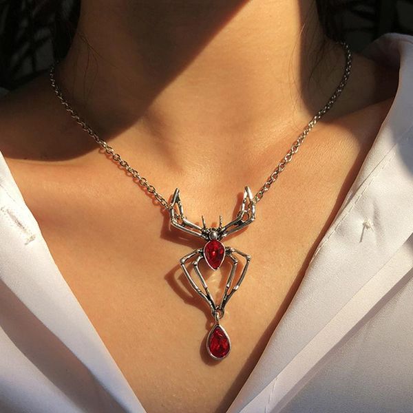 chains halloween funny spider neck chain dark glass diamond cool necklace ernie exaggerated geometric trend, Silver
chains halloween funny spider neck chain dark glass diamond cool necklace ernie exaggerated geometric trend, Silver