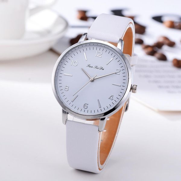 lady watches analog wristwatches round minimalist quartz white gift leather strap, Slivery;brown
lady watches analog wristwatches round minimalist quartz white gift leather strap, Slivery;brown