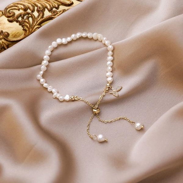 link, chain colorful l natural freshwater pearl butterfly bracelet for girls jewelry women 2021 trendy, Black
link, chain colorful l natural freshwater pearl butterfly bracelet for girls jewelry women 2021 trendy, Black