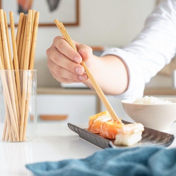 chopsticks 5 pairs handmade natural bamboo wood healthy chinese carbonization chop sticks reusable sushi stick tableware
chopsticks 5 pairs handmade natural bamboo wood healthy chinese carbonization chop sticks reusable sushi stick tableware