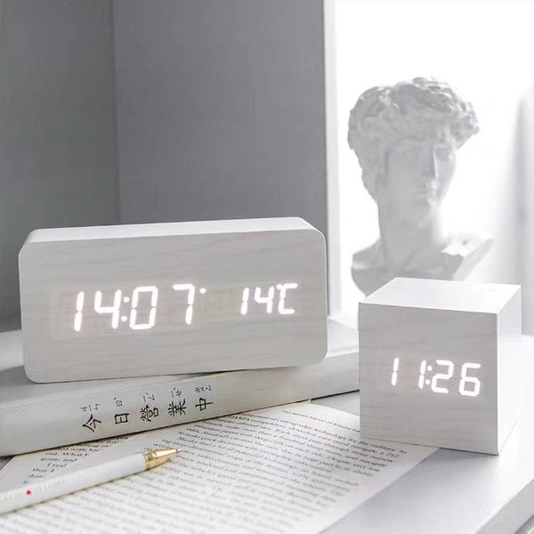other clocks & accessories alarm clock led wooden watch table voice control digital wood despertador snooze time temperature display desktop
other clocks & accessories alarm clock led wooden watch table voice control digital wood despertador snooze time temperature display desktop