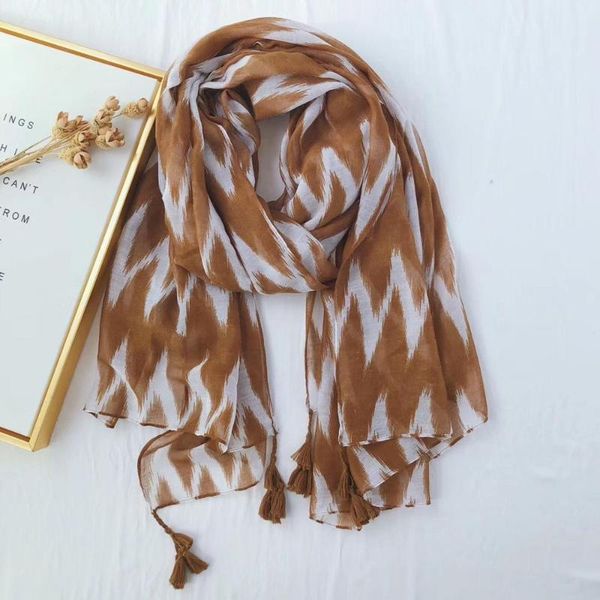 scarves 2021 women geometry pattern cotton tassel scarf zigzag 10pcs/lot, Blue;gray
scarves 2021 women geometry pattern cotton tassel scarf zigzag 10pcs/lot, Blue;gray