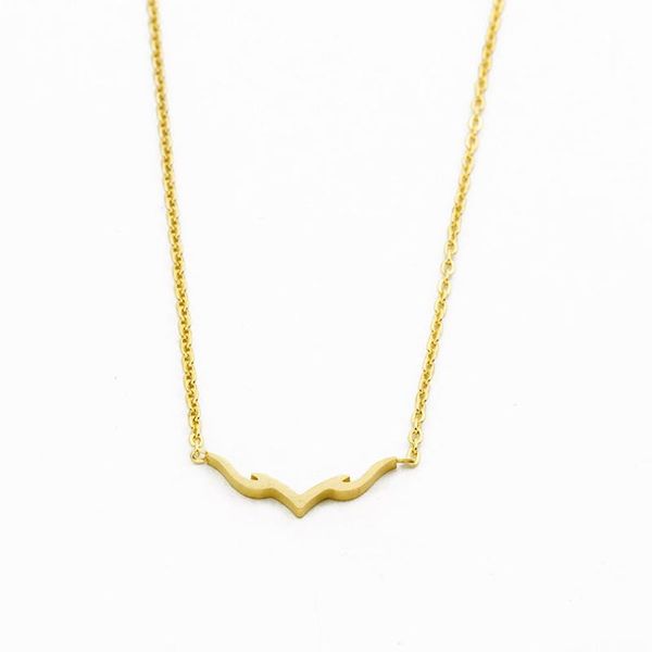 pendant necklaces fashion v shape necklace women jewelry stainless steel ketting colar gold color antlers bijoux femme bff gifts, Silver
pendant necklaces fashion v shape necklace women jewelry stainless steel ketting colar gold color antlers bijoux femme bff gifts, Silver