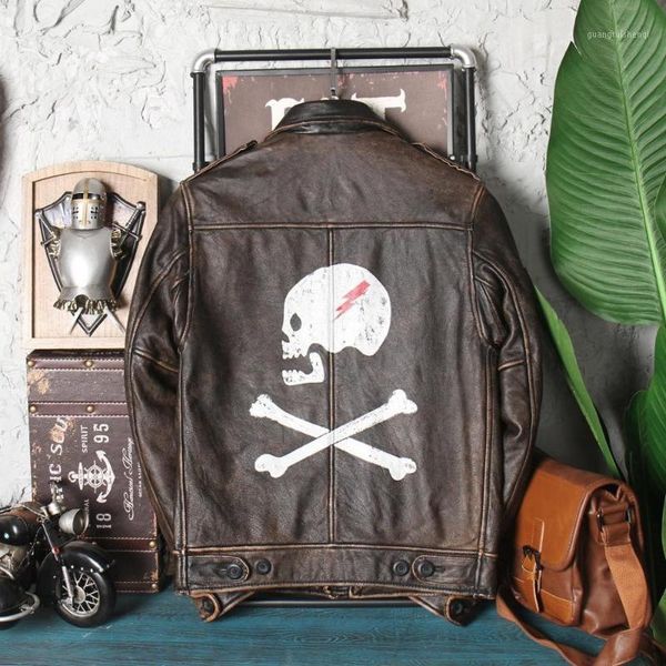 men's leather & faux vintage 2021 black motorcycle style skulls pattern jacket plus size xxxxl genuine cowhide autumn slim fit biker�
men's leather & faux vintage 2021 black motorcycle style skulls pattern jacket plus size xxxxl genuine cowhide autumn slim fit biker�