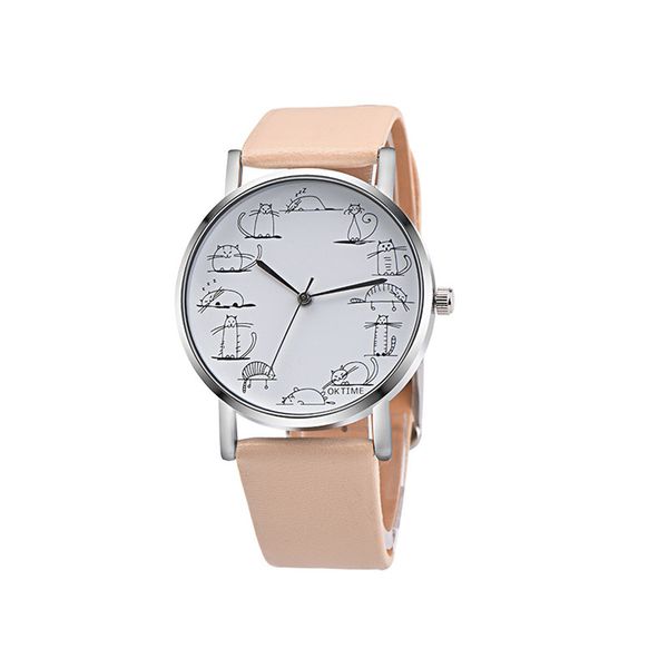 watch women watches relogio feminino lovely cartoon cat leather analog quartz female clock montre femme 2021 w01, Slivery;brown
watch women watches relogio feminino lovely cartoon cat leather analog quartz female clock montre femme 2021 w01, Slivery;brown