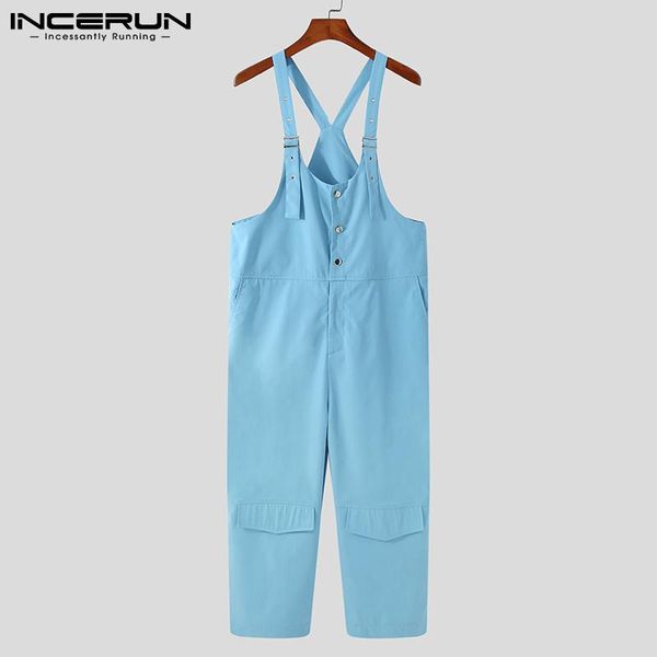 men's pants men jumpsuit solid color pockets loose joggers 2021 bib suspenders rompers streetwear fashion casual overalls incerun, Black
men's pants men jumpsuit solid color pockets loose joggers 2021 bib suspenders rompers streetwear fashion casual overalls incerun, Black
