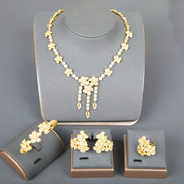 earrings & necklace dazz classic tassel zircon flower ring bangle wedding banquet luxury bride dubai women jewelry set gifts 2021, Silver
earrings & necklace dazz classic tassel zircon flower ring bangle wedding banquet luxury bride dubai women jewelry set gifts 2021, Silver