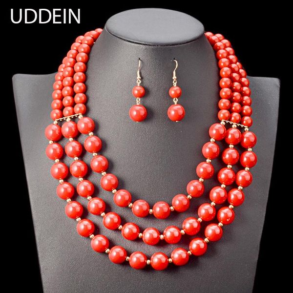 earrings & necklace uddein african beads jewelry multi layer statement for women bridal wedding accessories bohemian maxi, Silver
earrings & necklace uddein african beads jewelry multi layer statement for women bridal wedding accessories bohemian maxi, Silver