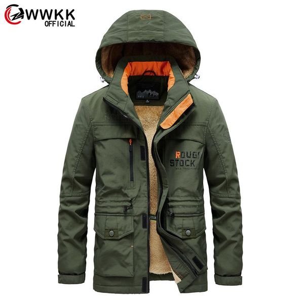 men's jackets wwkk collar windproof parkas winter militory fashion jacket men thick casual outwear plus size 4xl velvet warm coat, Black;brown
men's jackets wwkk collar windproof parkas winter militory fashion jacket men thick casual outwear plus size 4xl velvet warm coat, Black;brown