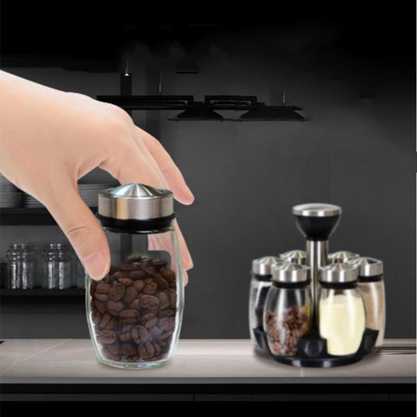 storage bottles & jars seasoning set 7pcs rotating base sealing cruet spices pepper sprays salt dust-proof condiment kitchen rack
storage bottles & jars seasoning set 7pcs rotating base sealing cruet spices pepper sprays salt dust-proof condiment kitchen rack
