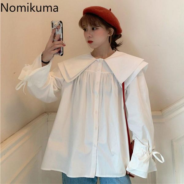 nomikuma korean sweet women doll shirt bow tie lantern long sleve blusas femme ruffled collar causal 2021 autumn shirts 6b886 women's b, White
nomikuma korean sweet women doll shirt bow tie lantern long sleve blusas femme ruffled collar causal 2021 autumn shirts 6b886 women's b, White