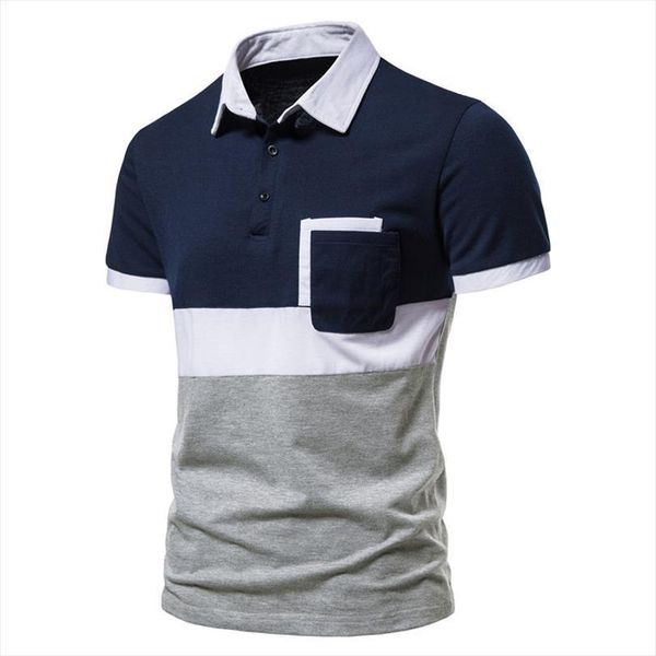 summer shirts pockets color slim men polo business casual with short sleeve branded clothing, White;black
summer shirts pockets color slim men polo business casual with short sleeve branded clothing, White;black