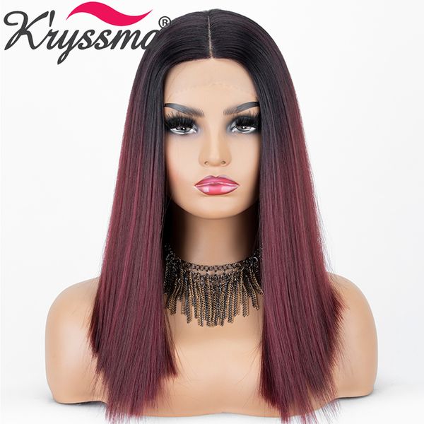 dark roots short bob wigs for ombre dark red synthetic lace front wigs two tones black women l part heat resistant fiber
dark roots short bob wigs for ombre dark red synthetic lace front wigs two tones black women l part heat resistant fiber