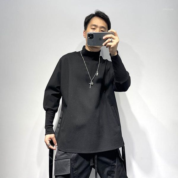 men's hoodies & sweatshirts high collar sweater autumn and winter fashion designer split yamamoto style simple large size loose thin bo, Black
men's hoodies & sweatshirts high collar sweater autumn and winter fashion designer split yamamoto style simple large size loose thin bo, Black