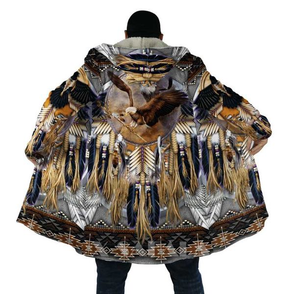 men's wool & blends native totem feather eagle skull all over 3d printed thick warm hooded cloak for men windproof fleece casual-34, Black
men's wool & blends native totem feather eagle skull all over 3d printed thick warm hooded cloak for men windproof fleece casual-34, Black