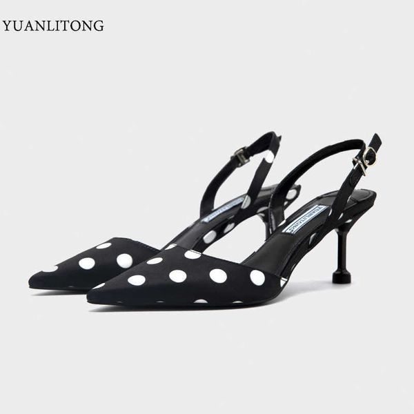 2021 spring and summer pointed sandals women's back space thin heel high sho fashion single yuanlitong, Black
2021 spring and summer pointed sandals women's back space thin heel high sho fashion single yuanlitong, Black