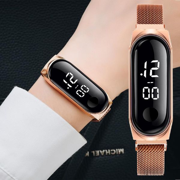 wristwatches simple women watch magnetic hand ring led sports fashion electronic clock drop men watches, Slivery;brown
wristwatches simple women watch magnetic hand ring led sports fashion electronic clock drop men watches, Slivery;brown