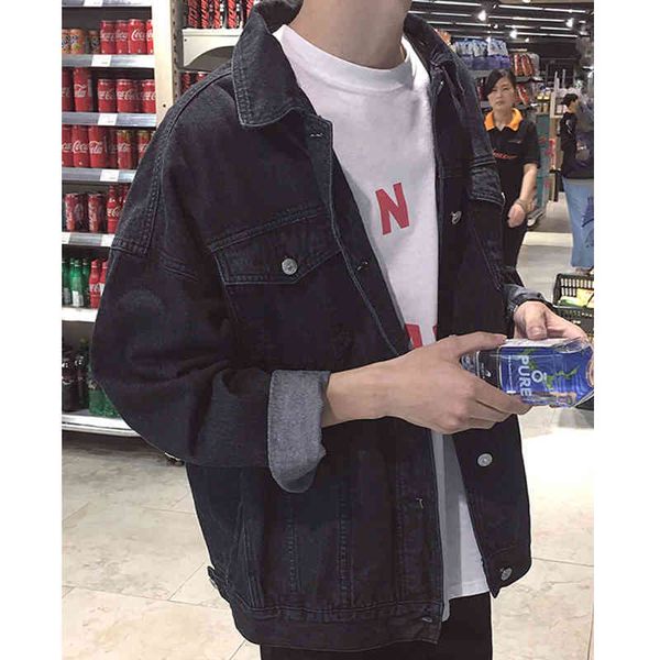 men's jackets spring and autumn men's trendy denim jacket korean style youth loose light blue clothes dpan, Black;brown
men's jackets spring and autumn men's trendy denim jacket korean style youth loose light blue clothes dpan, Black;brown