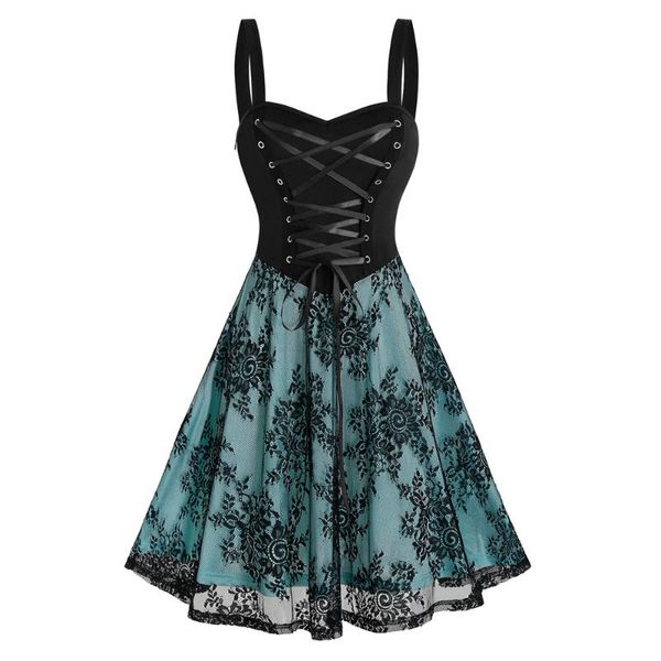 casual dresses 2021 gothic style lace up women dress plus size ~3xl mesh floral wholesale dropship retro vestidos de festa, Black;gray
casual dresses 2021 gothic style lace up women dress plus size ~3xl mesh floral wholesale dropship retro vestidos de festa, Black;gray