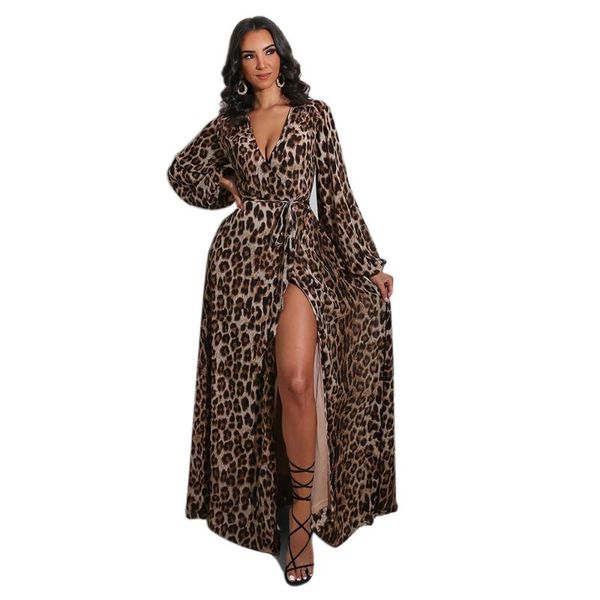 casual dresses vavcy 2021 autumn thick leopard v-neck splice hem party maxi dress, Black;gray
casual dresses vavcy 2021 autumn thick leopard v-neck splice hem party maxi dress, Black;gray