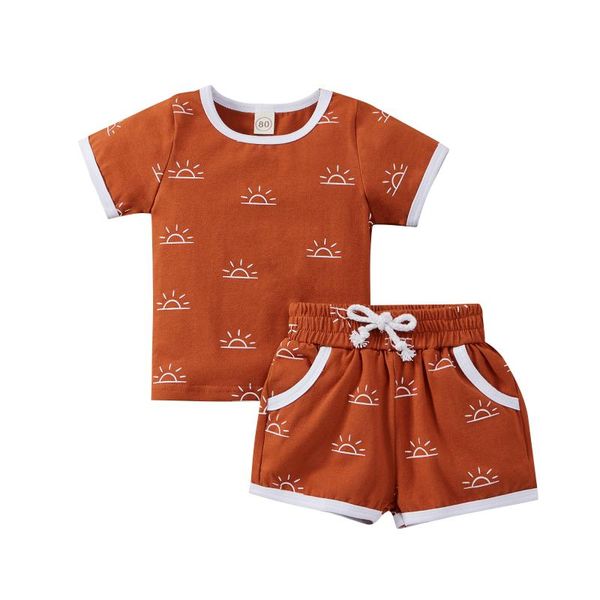 clothing sets summer kids baby clothes set sun print short sleeve t-shirt + drawstring pants 2pcs outfits children 3m-3t, White
clothing sets summer kids baby clothes set sun print short sleeve t-shirt + drawstring pants 2pcs outfits children 3m-3t, White